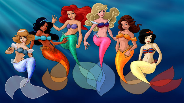 Cute Mermaids Wallpaper