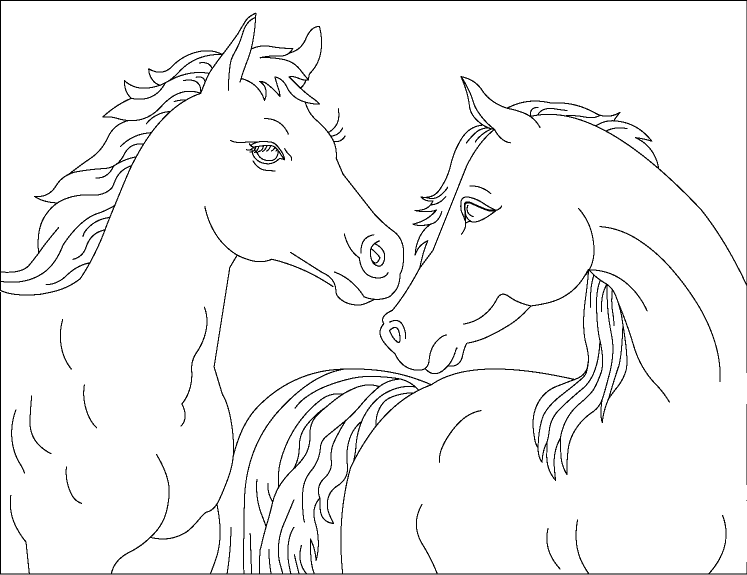 Barbie Horse Coloring Pages