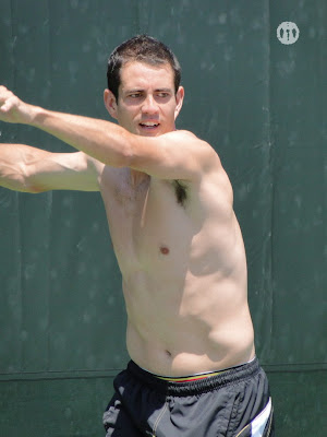 Guillermo Garcia-Lopez Shirtless at Miami Open 2010