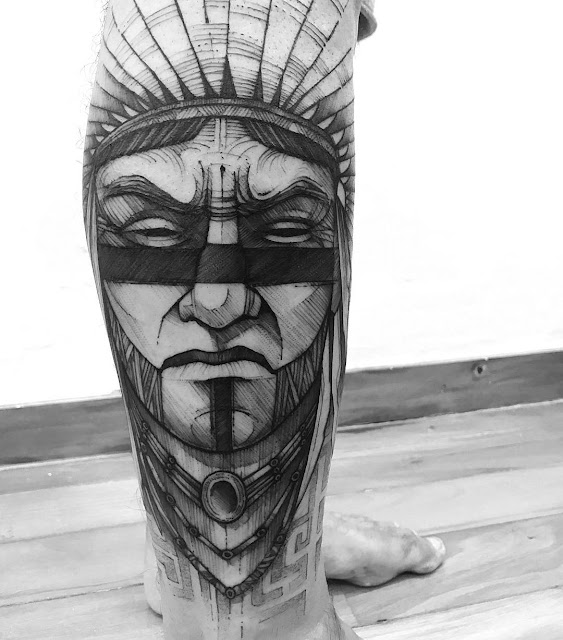 50 Tatuagens de Índios que Transmitem Força e Sabedoria