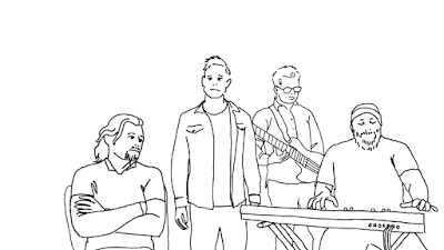 illustration of four guys