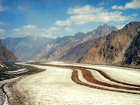 Ледник Федченко, Язгулемский хребет, Памир, горы Таджикистана