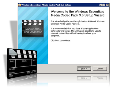 Capa Windows Essentials Codec Pack 3.0