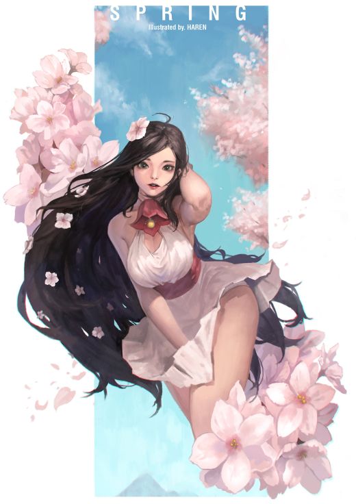 Kim Han seul (Haren) artstation arte ilustrações mulheres fantasia games cultura pop