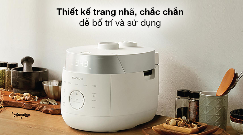 Nồi cơm áp suất cao tần Cuckoo 1.8 lít CRP-LHTR1009F/WHSIVNCV