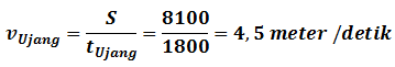  Gambar: contoh penggunaan rumus kecepatan