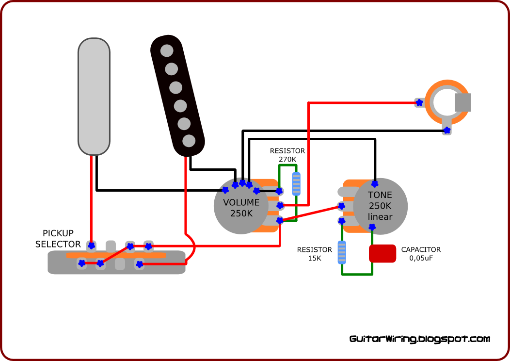 The Guitar Wiring Blog - diagrams and tips: Warm Sounding Telecaster - Wiring Mod
