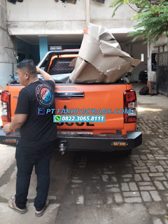 Kirim mobil Triton BNPB dari Jakarta tujuan ke Aceh dengan kapal roro dan driving estimasi pengiriman 1 minggu.