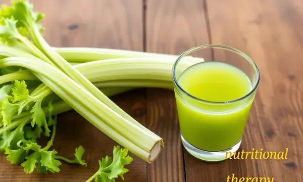 A glass of celery juice is used in acne and detox myths