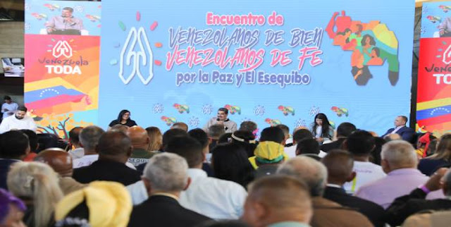 MADURO LLAMA A LA «UNIÓN INTERRELIGIOSA» PARA LA DEFENSA DEL ESEQUIBO