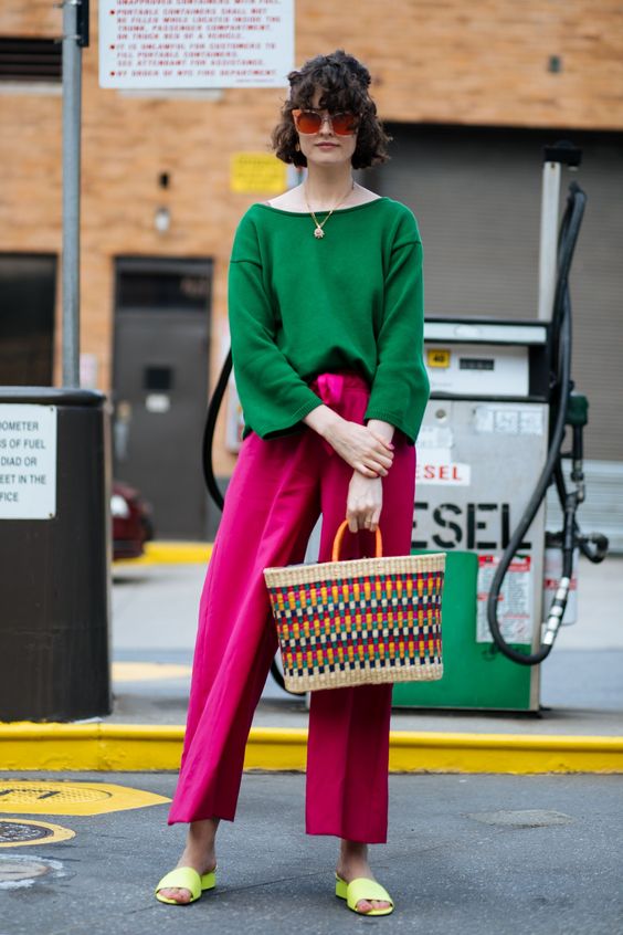 GREEN AND PINK FASHION