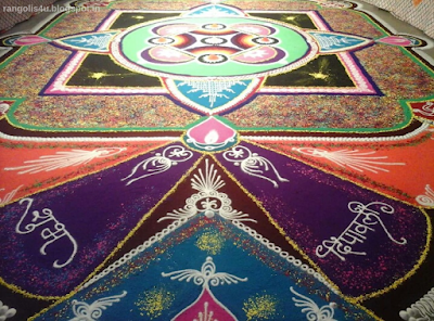 Large Diwali Rangolis