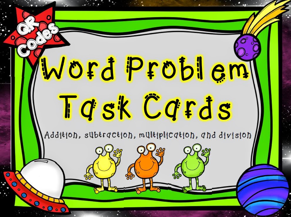  TPT: Word Problem Task Cards