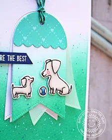 Sunny Studio Stamps: Puppy Parents Build A Tag Thank You Parent Card by Vanessa Menhorn