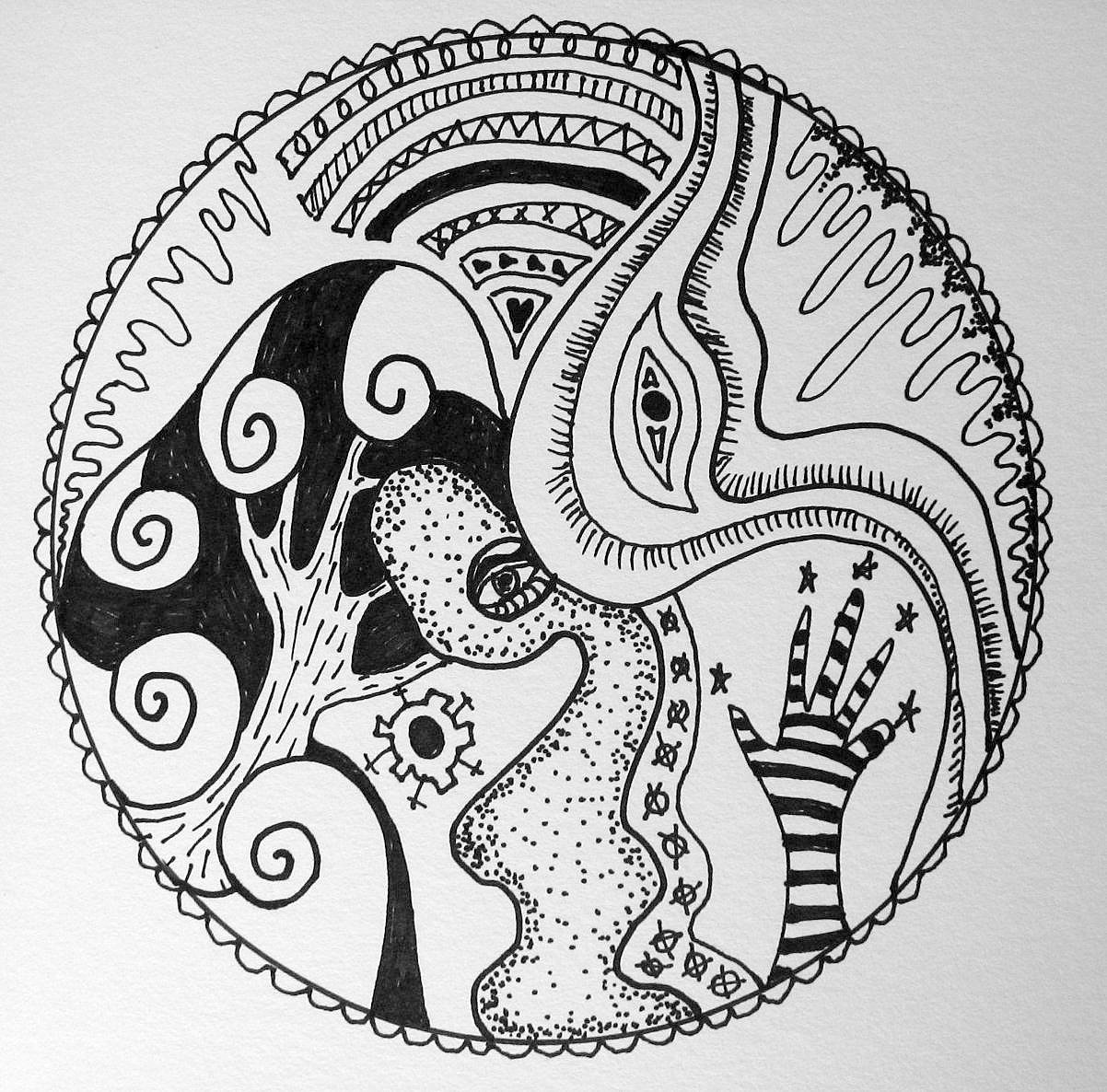 Create-A-Craft-A-Day: A Zentangle Painting