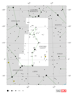 IAU: Карта на съзвездието Змия | Serpens