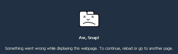 How to Get Rid of "Aw, Snap!" error in Google Chrome