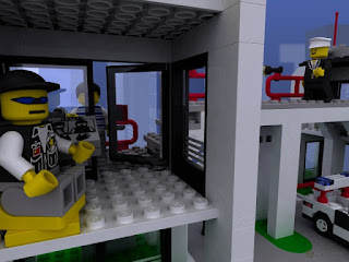 lego 6398 police headquarters inside render