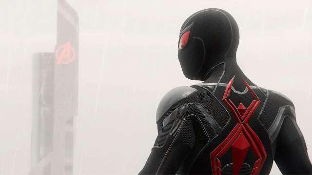 Spiderman Black And Red Suit Desktop Wallpaper