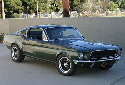 1968 Green Mustang Bullit Fastback Front Right