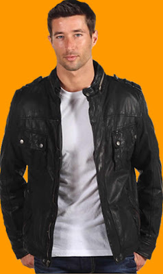 Black Leather Jacket for Men-2