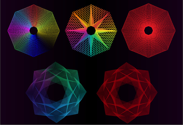 Colorful Spirograph