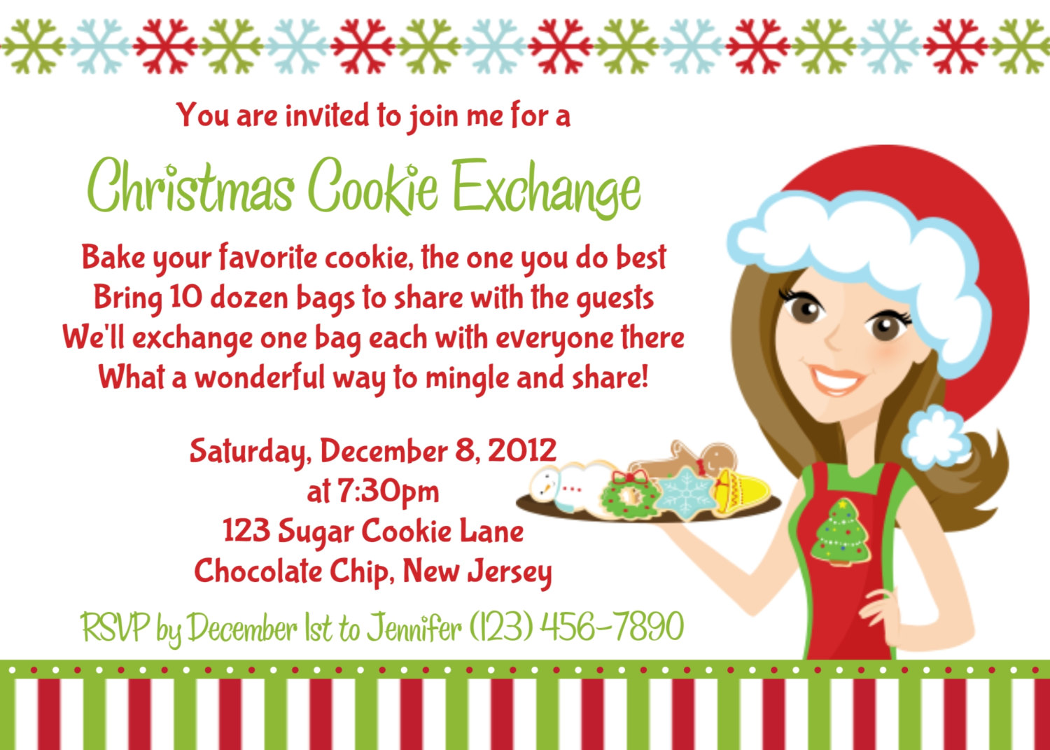 Cookie Swap Party Invitations Templates 1
