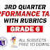 GRADE 6 3RD QUARTER PERFORMANCE TASKS (With RUBRICS)