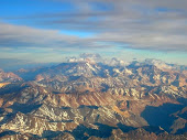 Vista aérea da Cordilheira dos Andes