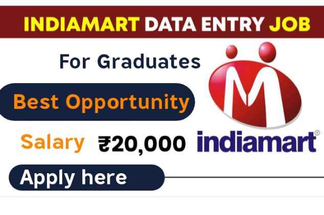  घरातून काम डेटा एंट्री जॉब | इंडियामार्ट भर्ती 2023 - Wor-from-home-indiamart