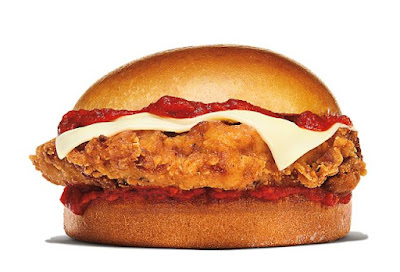 Burger King Italian BK Royal Crispy Chicken Sandwich.