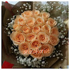 Handbouquet Mawar Peach 111016