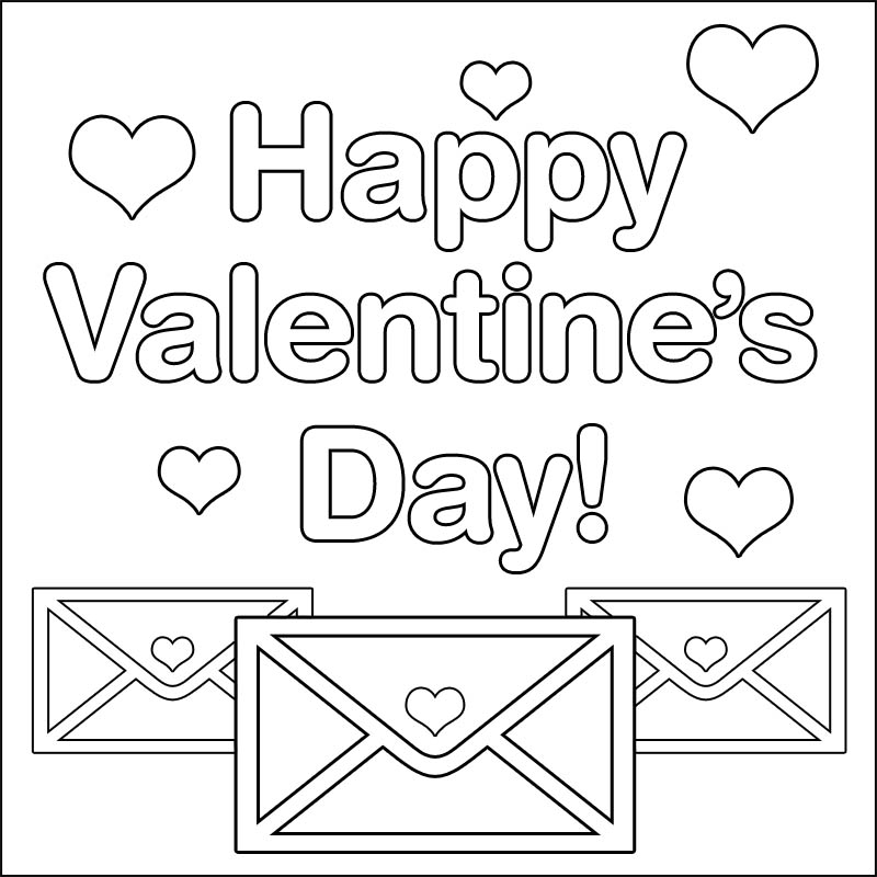 valentines day coloring pages lets celebrate