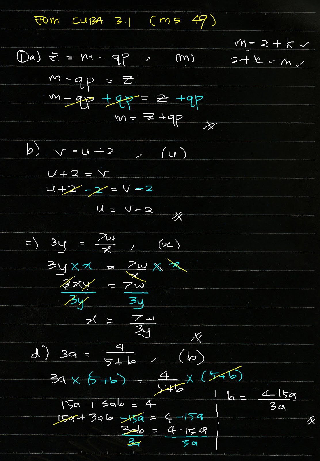 Cikgu Azman - Bukit Jalil: Math F2 Rumus Algebra Jom Cuba 3 1