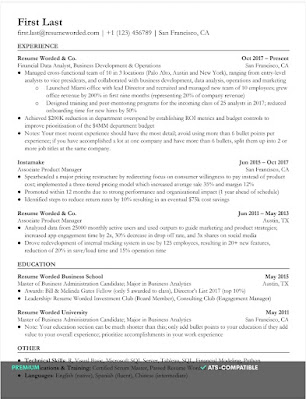Contoh CV ATS (resumeworded.com)