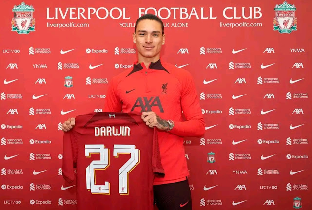 Darwin Nunez has signed a six-year contract with Liverpool.