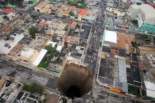 Guatemala Sinkholes on The Guatemalan Government S Flickr Feed Shows A Spontaneous Sinkhole