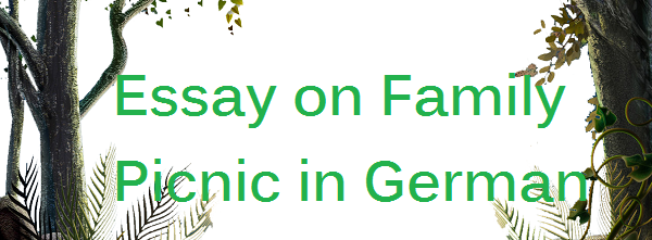 Essay on Family Picnic in German Language