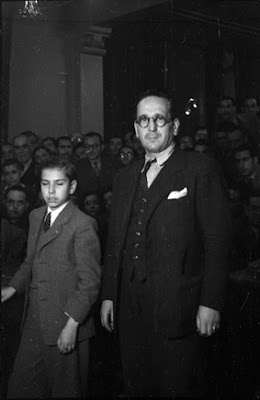 Arturito Pomar con Josep Borràs Clario en 1944