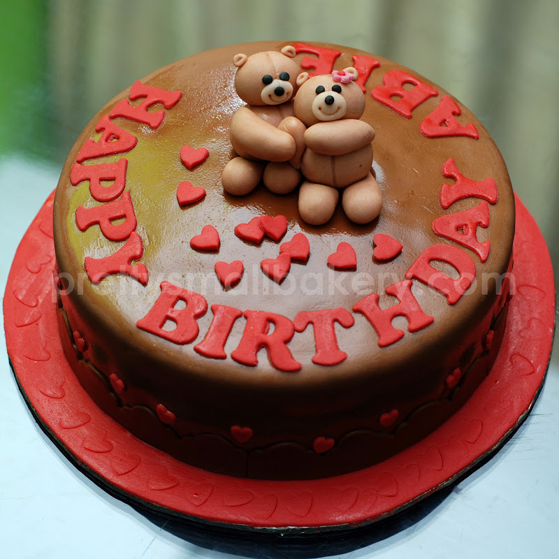 kek birthday bear untuk abie Prettysmallbakery