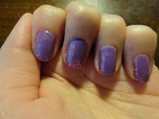 Clothes & Dreams: NOTD: Sparkling lilac: nail art colour changes