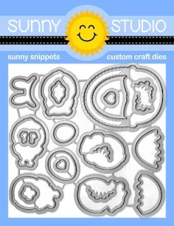 Sunny Sunny Studio Stamps: Chickie Baby Easter Chick, Eggs & Basket Happy Easter Matching Metal Cutting Dies Set