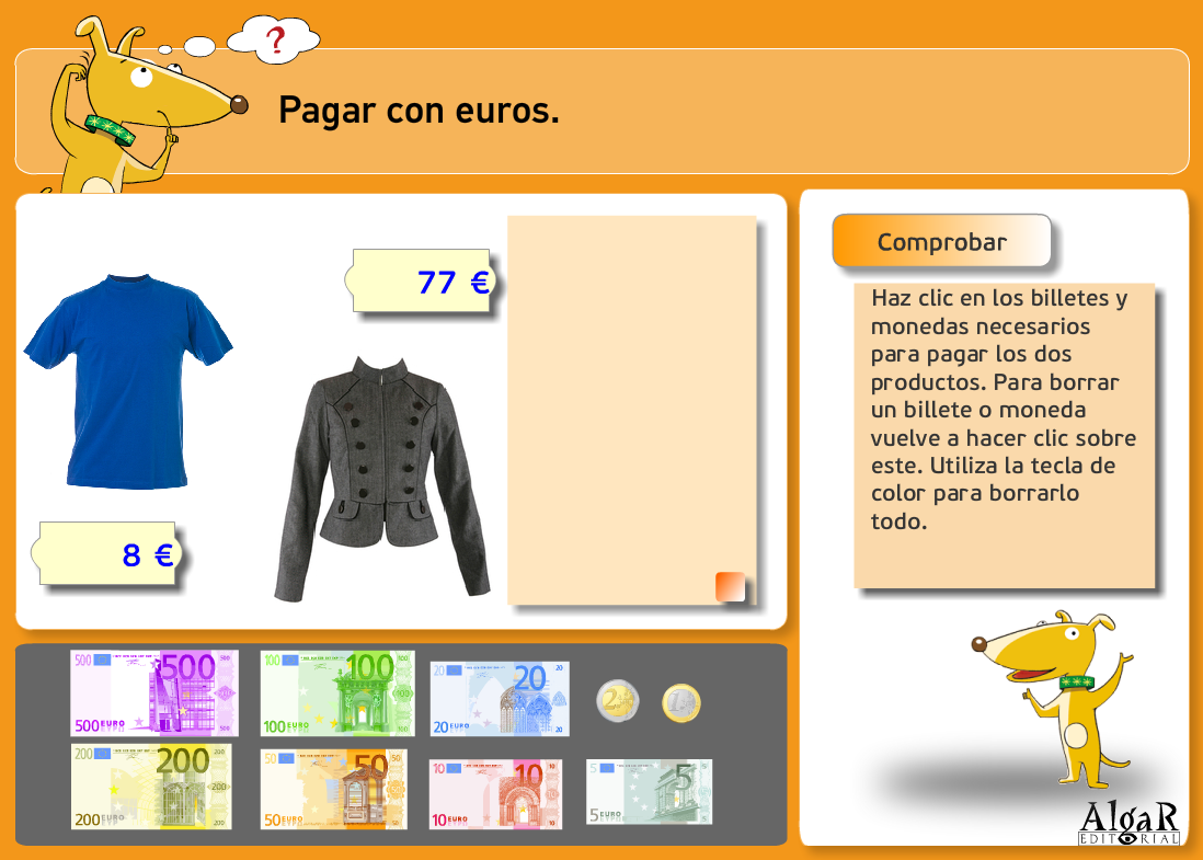 http://www.primerodecarlos.com/TERCERO_PRIMARIA/archivos/actividades_capicua_tercero/2/pagar_con_euros.swf