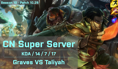 Graves JG vs Taliyah - CN Super Server 10.25