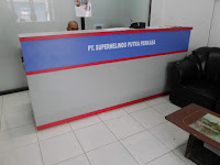 Meja CS & Background - Furniture Kantor Semarang