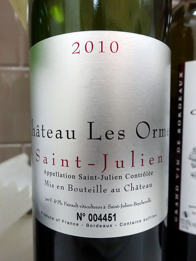 Château Les Ormes 2010 (92 pts)