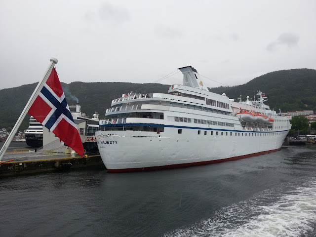 Cruise ship Ocean Majesty in Bergen, Norway