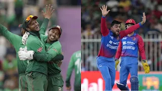 What is the probability of rain in the Bangladesh-Afghanistan match?