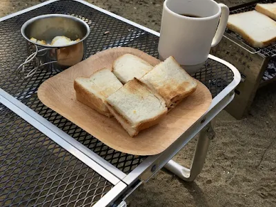 キャンプ飯カヤトースト