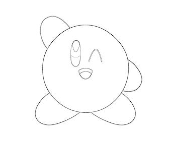 #13 Kirby Coloring Page